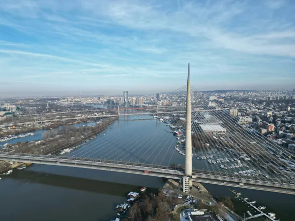 Белград. Мост через Дунай